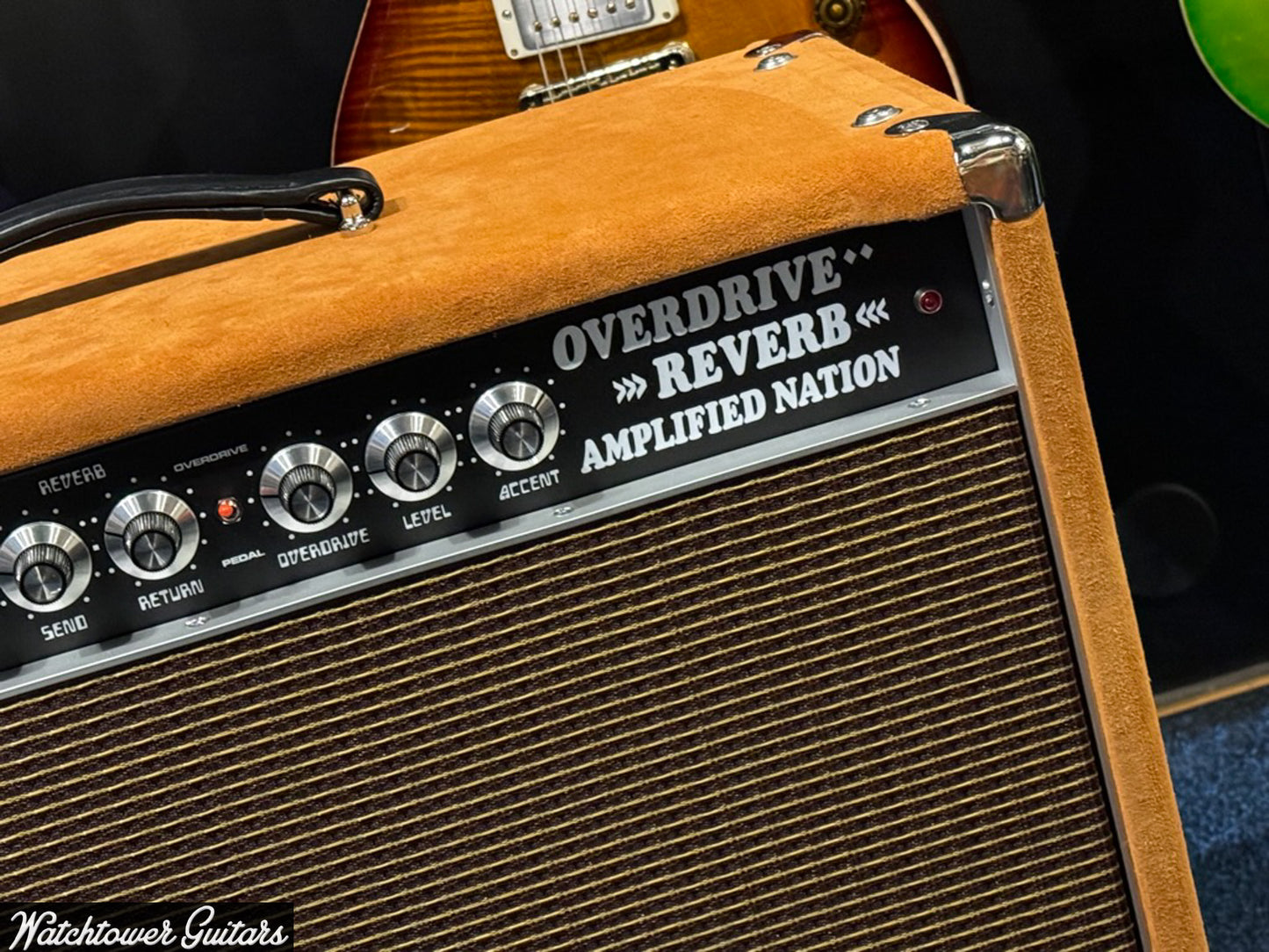 Amplified Nation Overdrive Reverb 50 Watt 1x12 Golden Brown Suede/Oxblood Grill