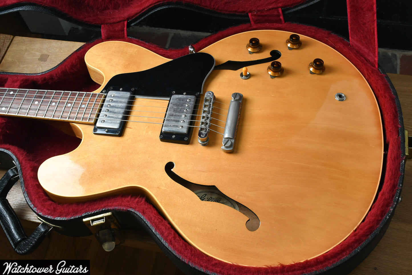1982 Gibson ES-335 Tim Shaw Humbuckers Natural