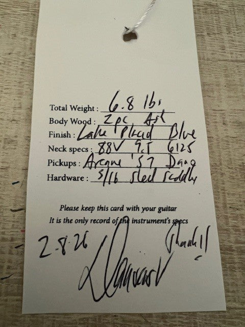 NEW Danocaster Single Cut - Lake Placid Blue