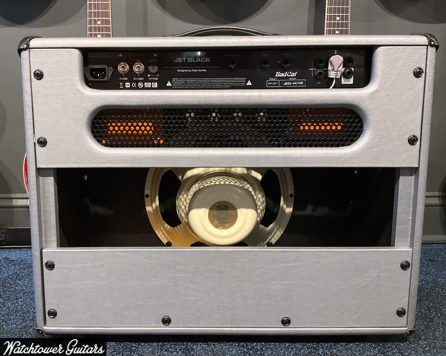 Bad Cat Jet Black - 25TH Anniversary 1x12 Combo Grey Tolex
