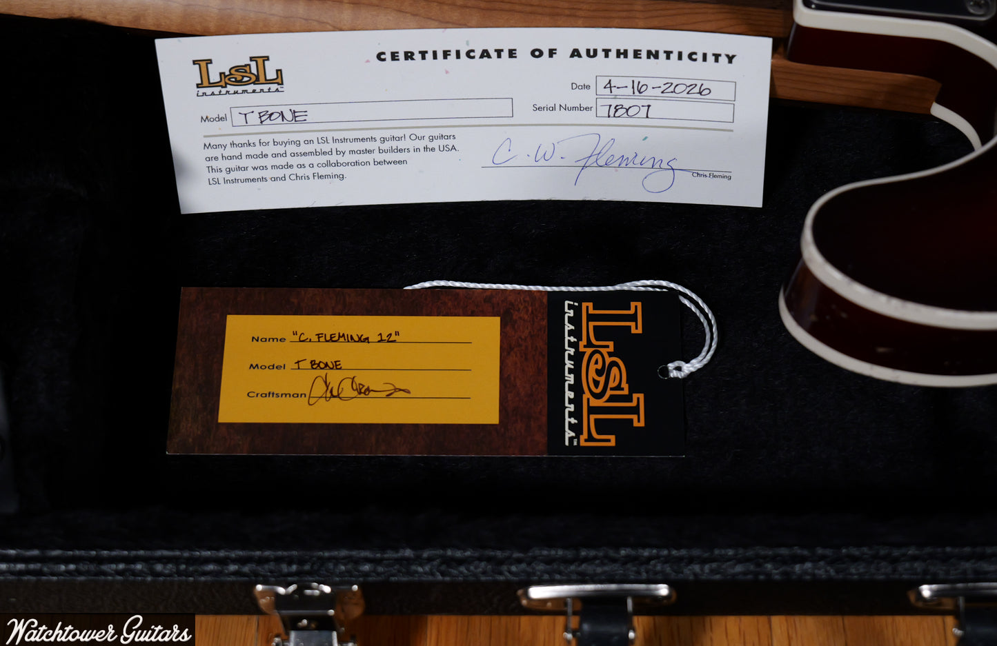 LSL Instruments T Bone Chris Fleming Team Built 3 Tone Sunburst
