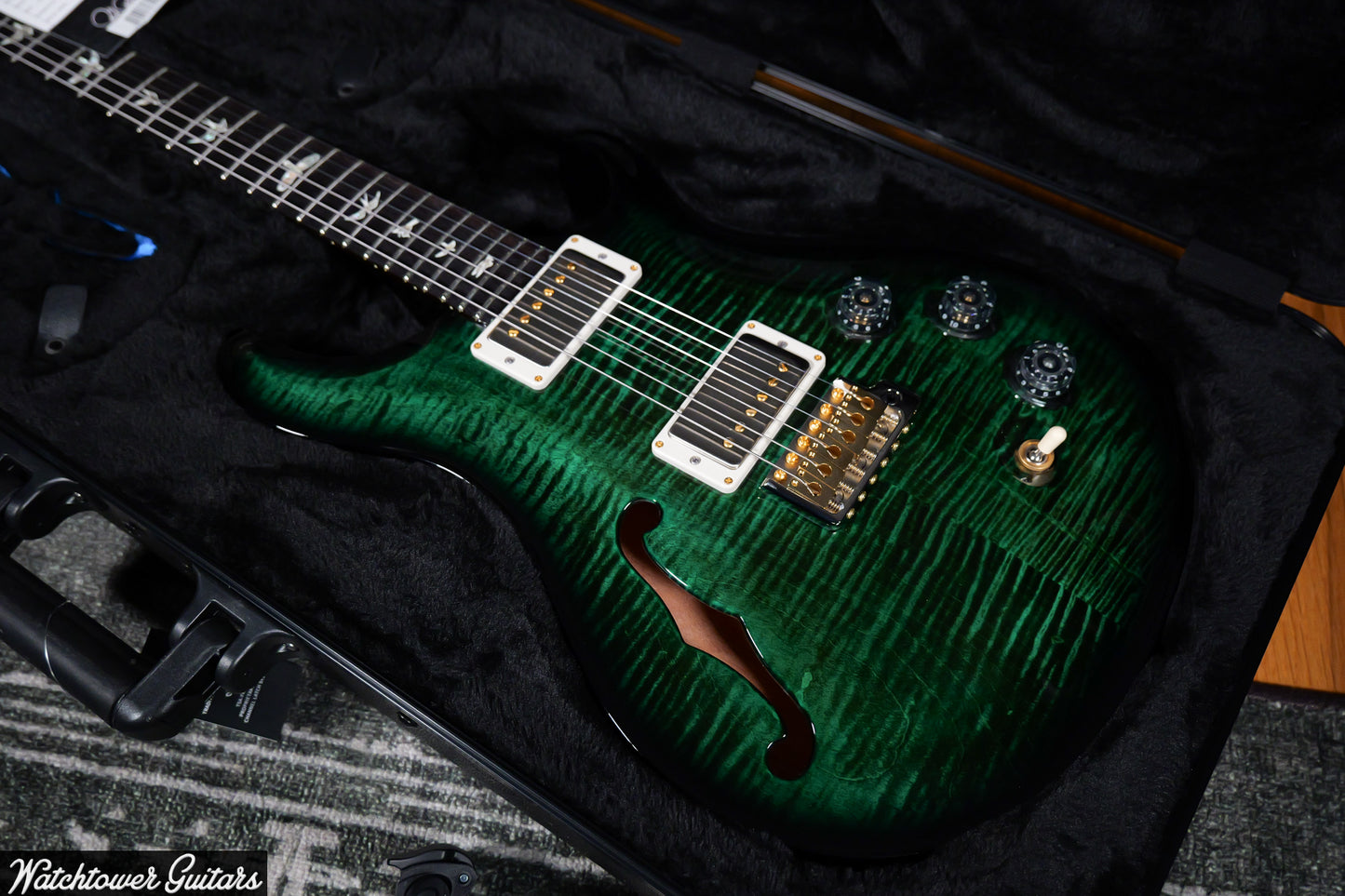 Paul Reed Smith PRS Semi Hollow 10 Top DGT *Sprayer's Choice* Emerald Green Burst