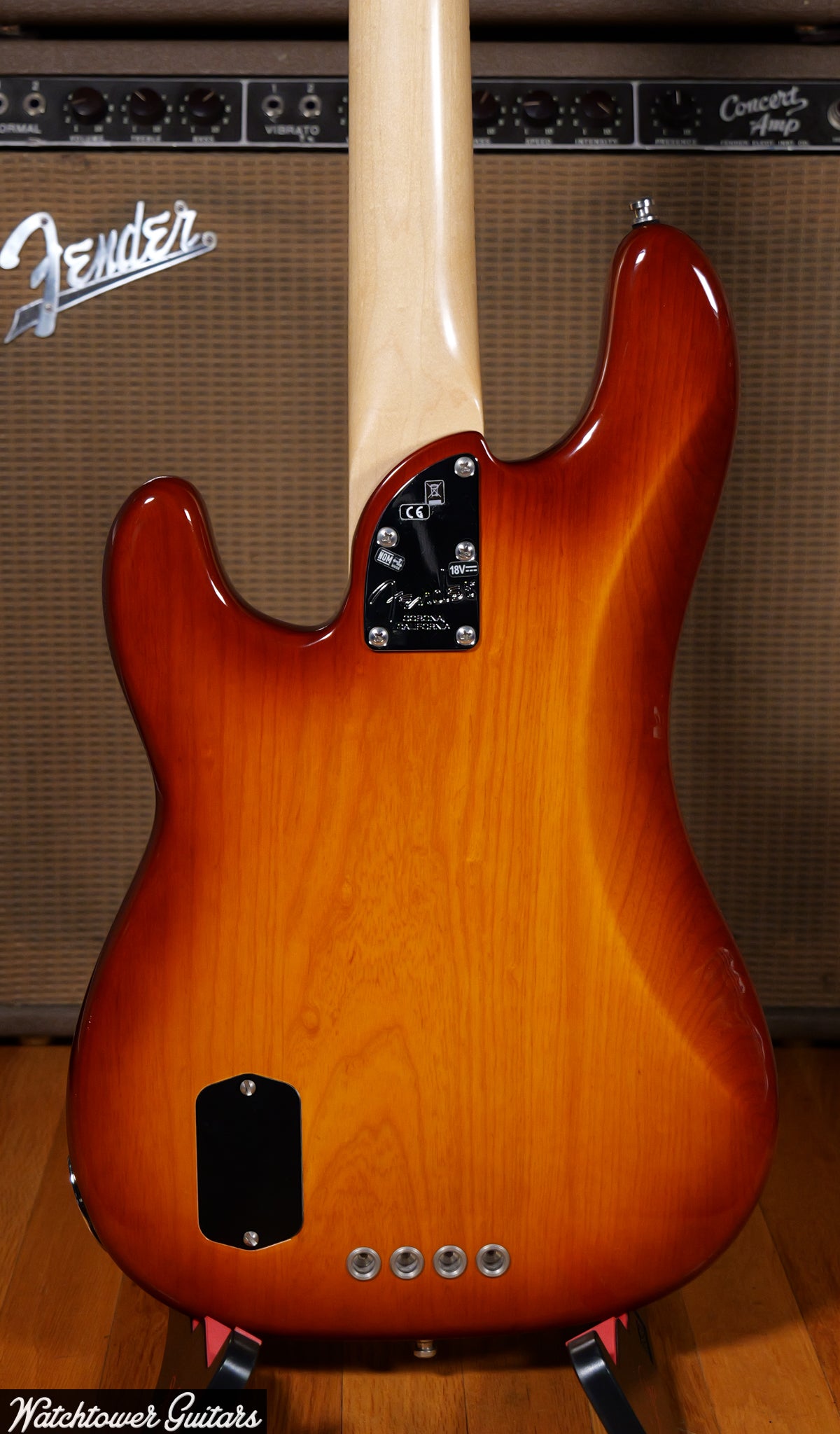 2016 Fender Precision Bass American Elite Tobacco Burst