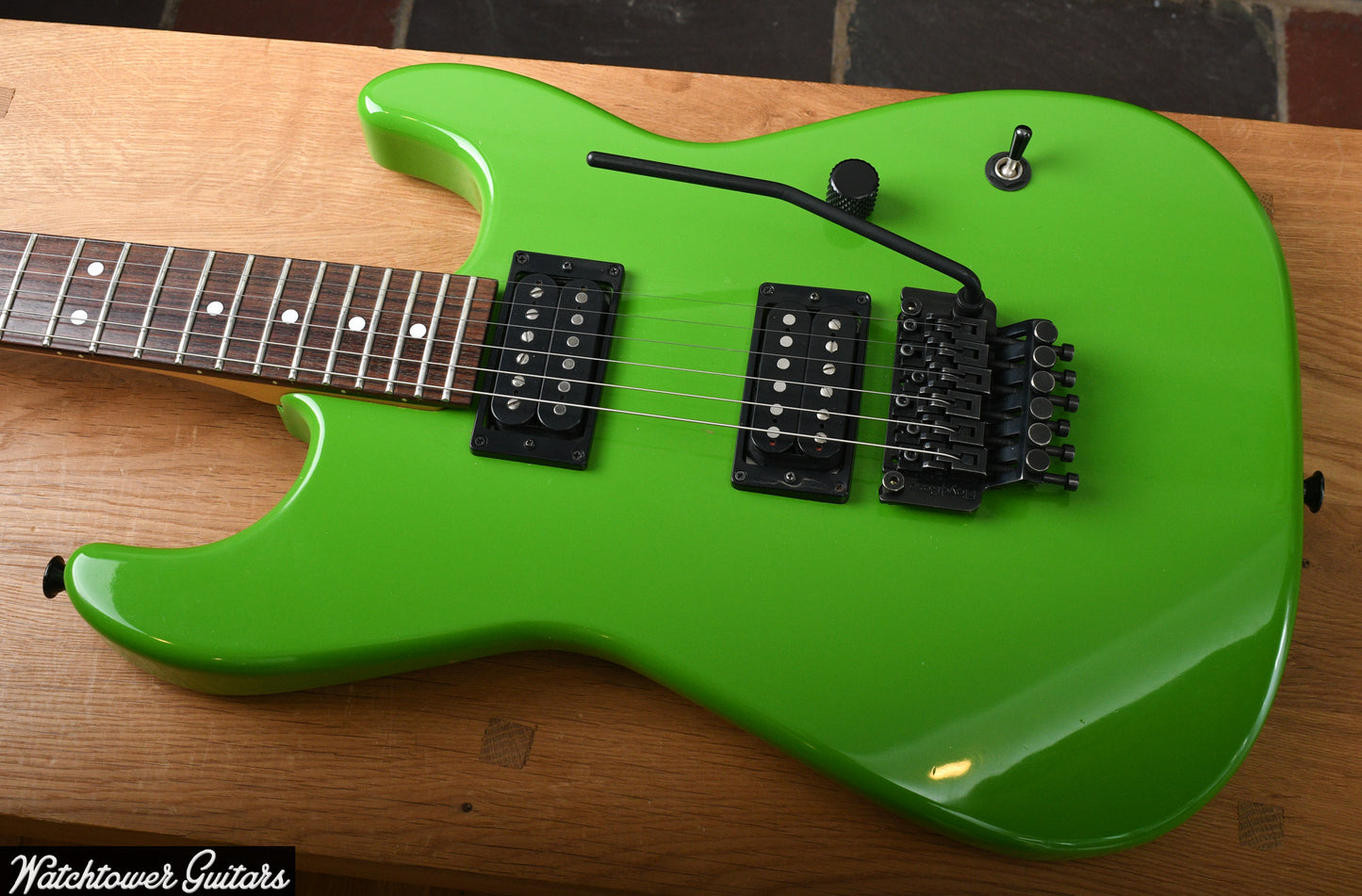Charvel & Luxxtone San Dimas Nitro Charger Green KNE, Upgraded Pickups MIJ Neck