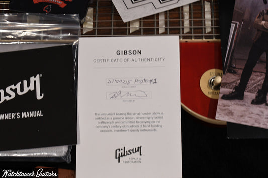 2022 Gibson Slash **Prototype #1** Les Paul STD Limited 4 Album Edition Trans Cherry