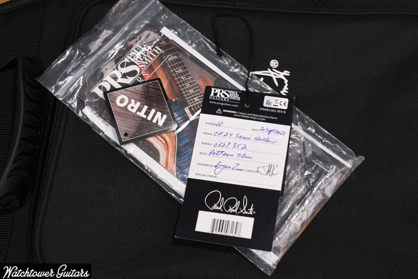 2021 Paul Reed Smith PRS CE 24 Semi Hollow Dark Cherryburst