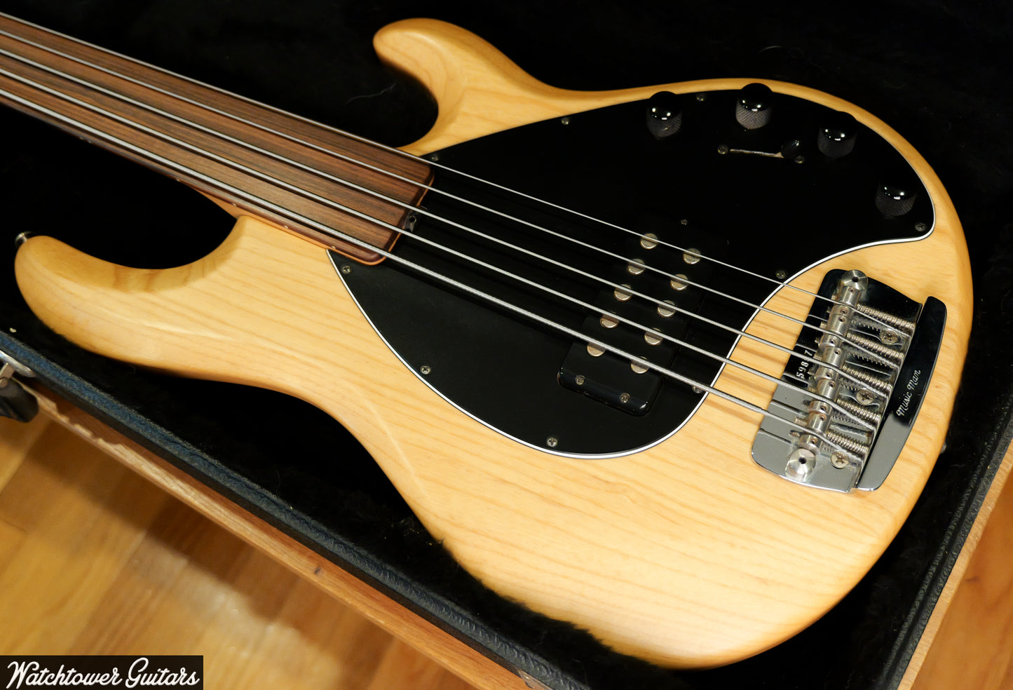 1998 Music Man Stingray 5 Frettless *Custom Ordered* Matte Natural Velvet Finish