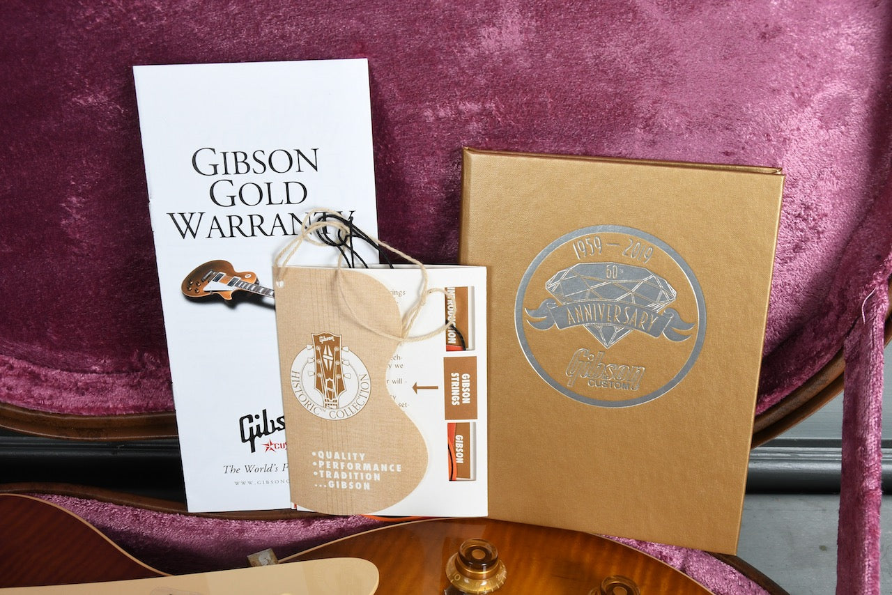 2019 Gibson 60th Anniversary Les Paul 1959 R9 Reissue Slow Iced Tea Fade