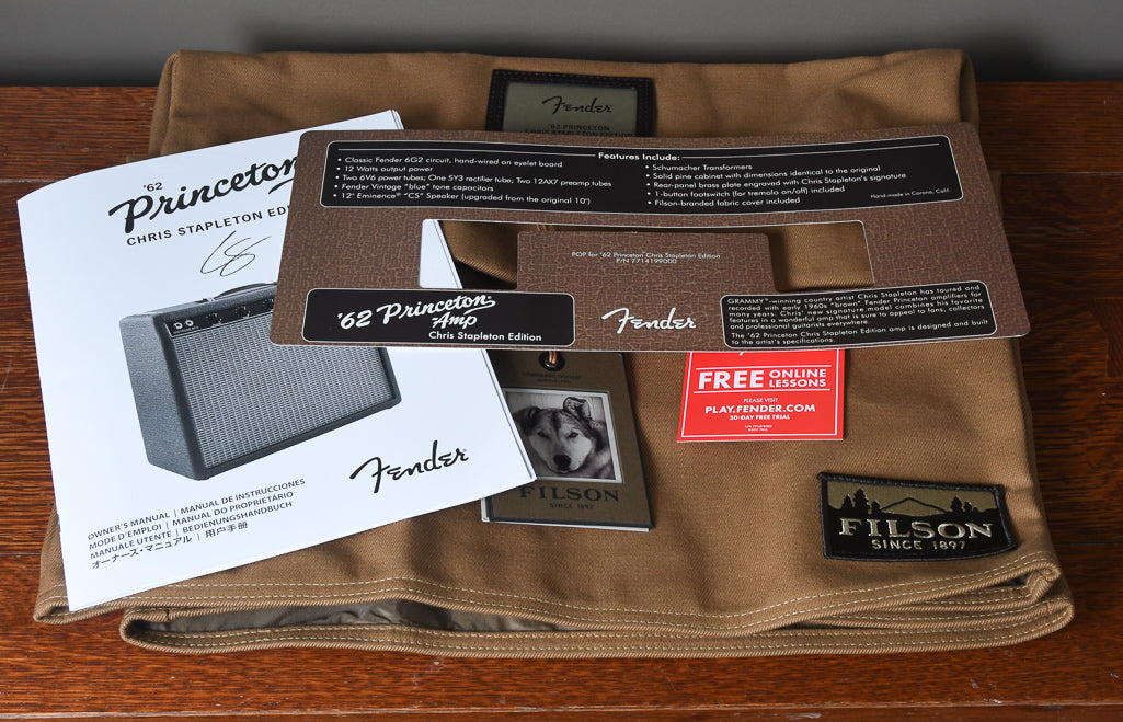 2019 Fender Princeton 1x12 Combo Chris Stapleton Signature Brown Tolex