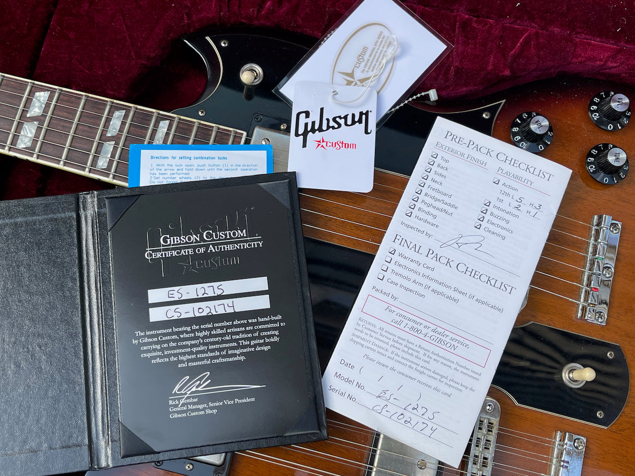 2008 Gibson Custom EDS-1275 Double Neck Tobacco Sunburst