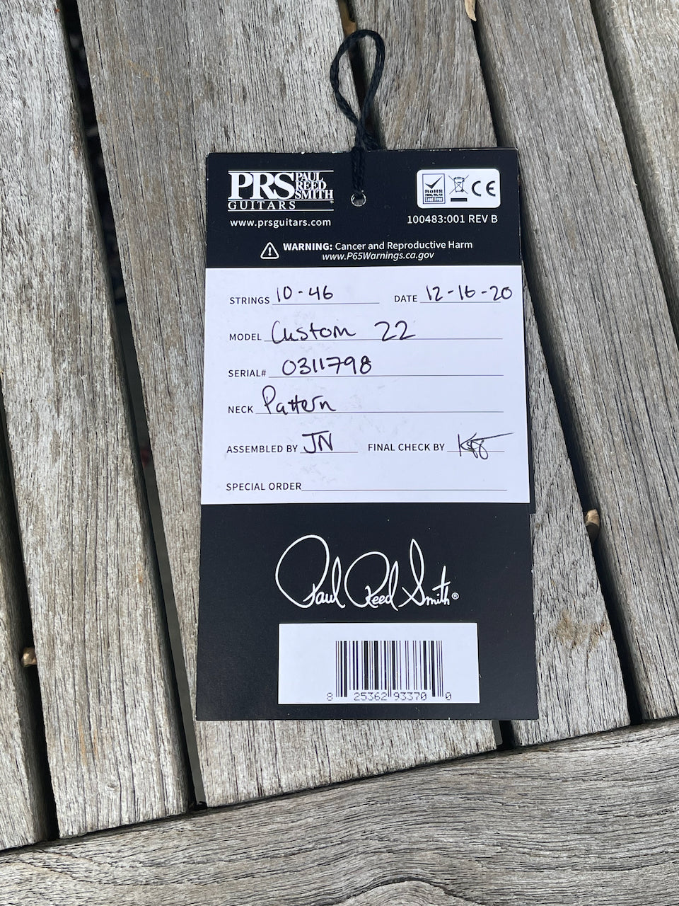 Paul Reed Smith PRS Custom 22 *Custom Color* Royal Blue Wrap Burst