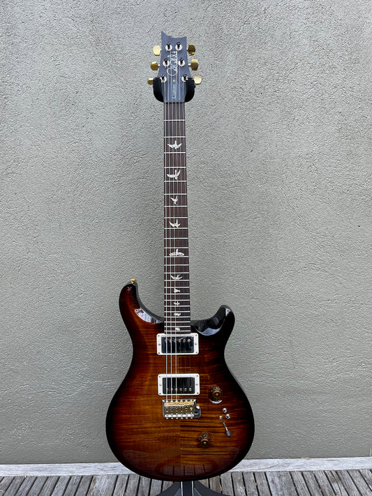 2017 PRS Paul Reed Smith Custom 24 10 Top Black Gold Burst Rosewood Neck Brazilian Board