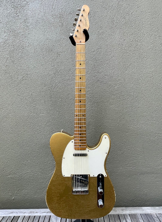 2021 Danocaster Single Cut Firemist Gold Budz Pickups