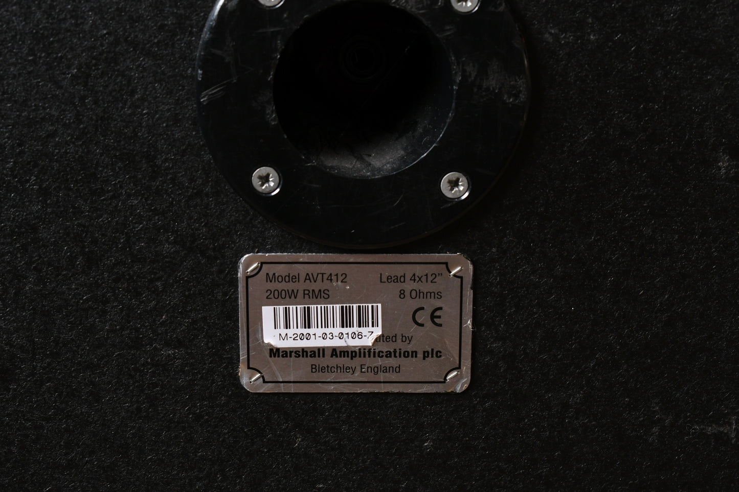 Marshall AVT 4x12 Slant Cabinet Black Tolex