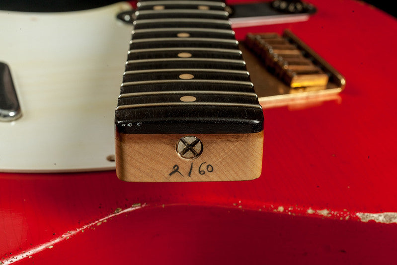 2023 Nacho Telecaster Muddy Waters *Custom Color* Aged Manzana Red #38007