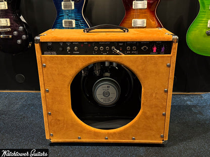 Amplified Nation Overdrive Reverb 50 Watt 1x12 Golden Brown Suede/Oxblood Grill