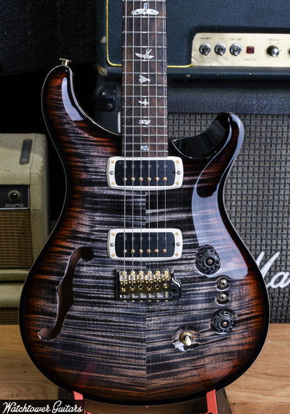 Paul Reed Smith PRS 40th Anniversary Custom 24-08 Semi Hollow Limited Edition Charcoal Tri-Color Burst
