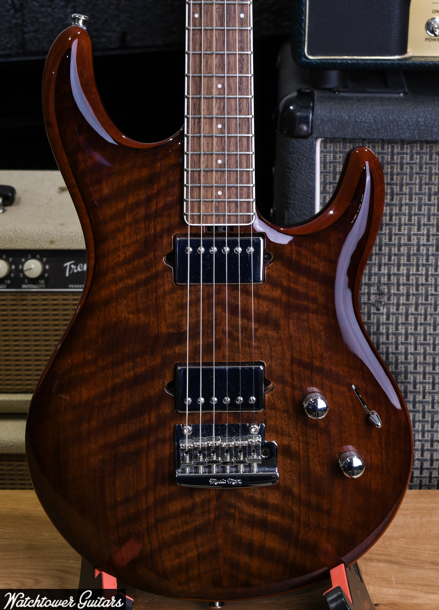 2017 Ernie Ball Music Man Steve Lukather Signature BFR Luke III Claro Walnut