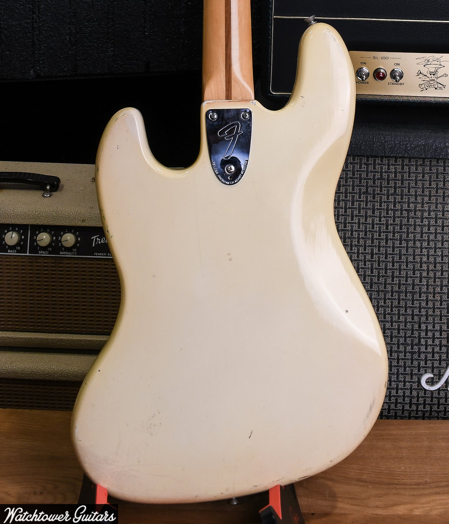 1980 Fender Jazz Bass Olympic White
