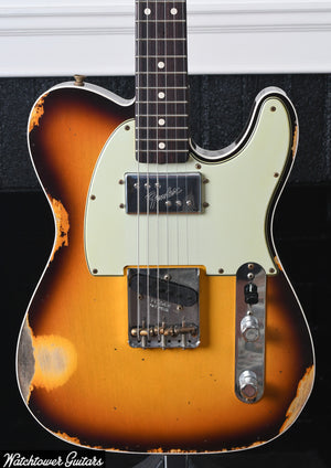 2021 Fender Custom Shop 1960 CuNiFe Telecaster Custom LTD Relic Sunburst