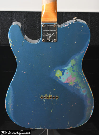 2019 Fender Custom Shop LTD '60s HS Telecaster Relic Aged Lake Placid Blue Over Paisley