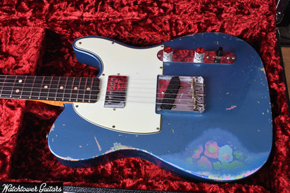 2019 Fender Custom Shop LTD '60s HS Telecaster Relic Aged Lake Placid Blue Over Paisley