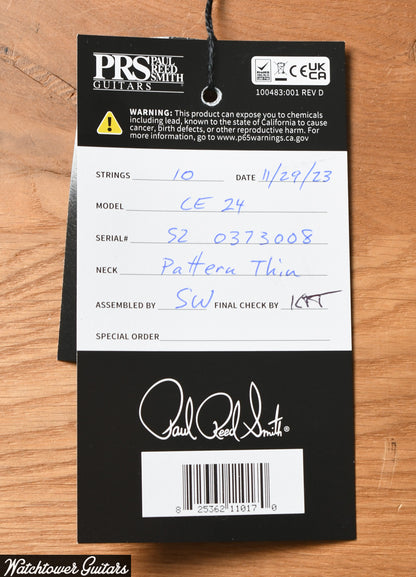 Paul Reed Smith PRS CE 24 Black Amber