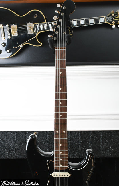 2021 Fender Custom Shop Limited Dual Mag II '60 Stratocaster Aged Black over 3 Tone Sunburst Relic
