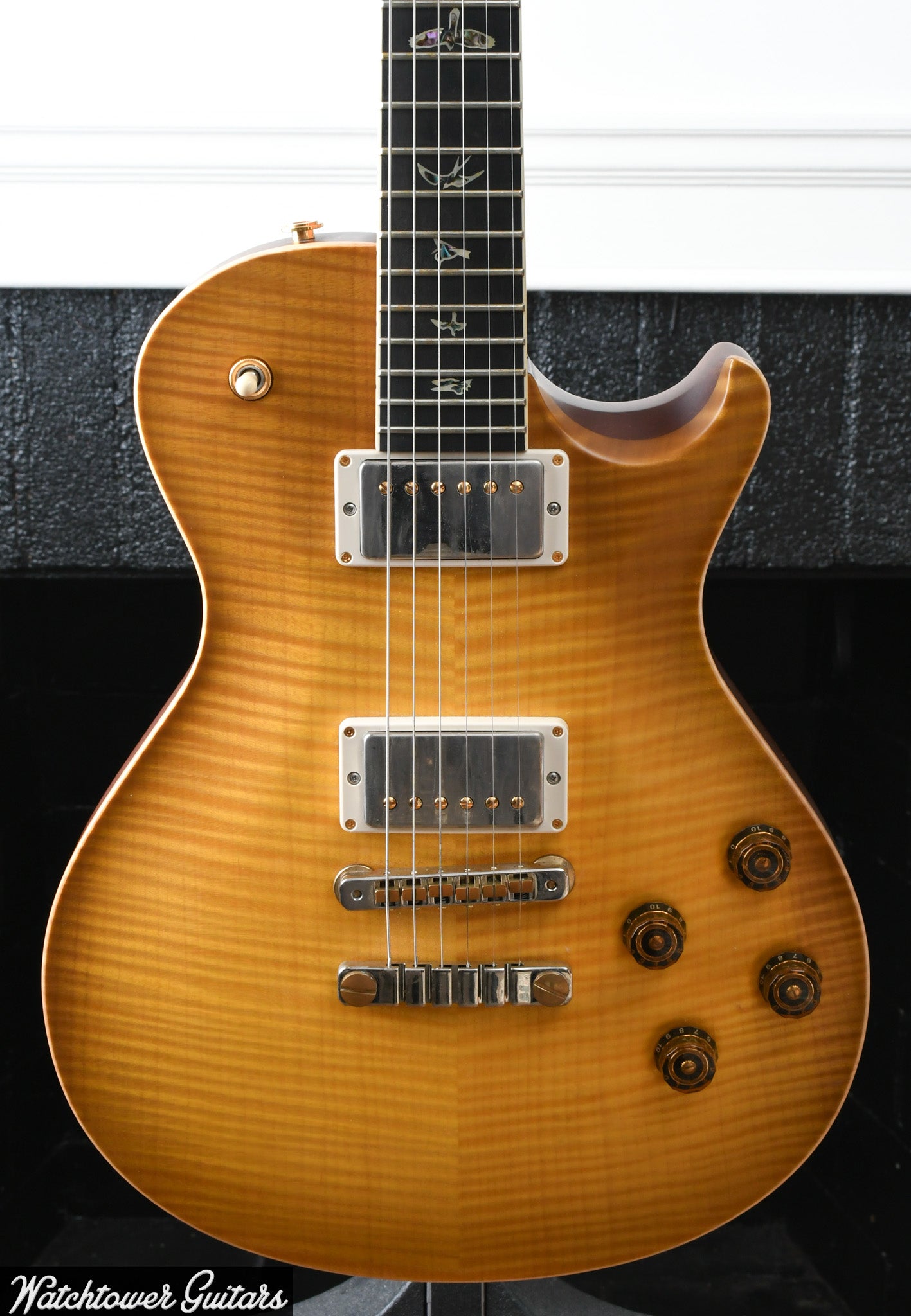 2019 PRS McCarty Singlecut 594 Artist Wood Library Livingston Lemon & Ebony Board/Maple Neck