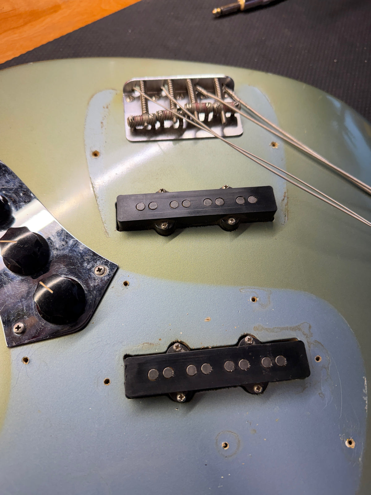 1966 Fender Jazz Bass Ice Blue Metallic & Matching Headstock