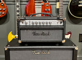 Two Rock Studio Signature Head & 1x12 Cabinet Black Bronco with Modern Silver Grill