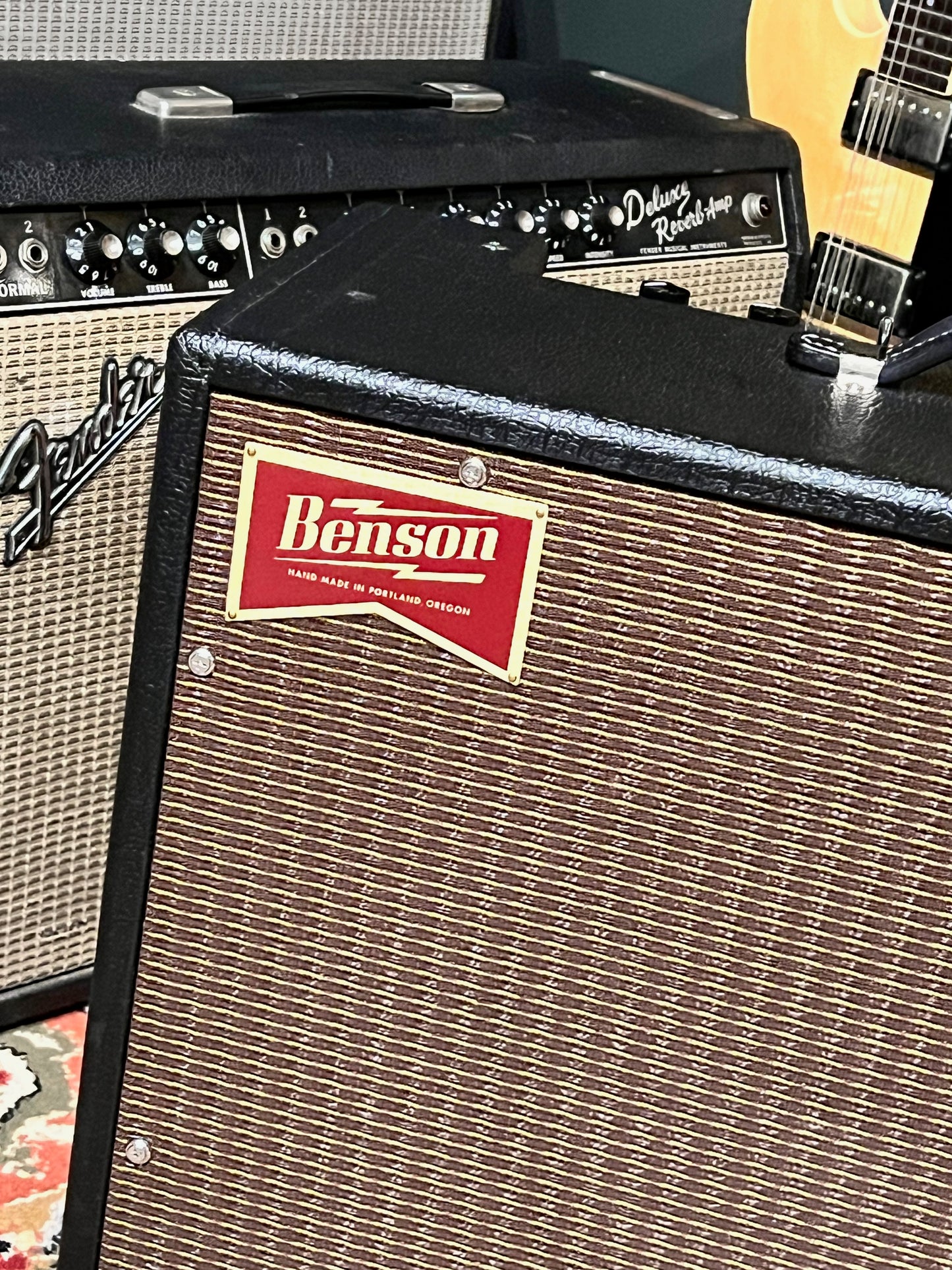 Benson Monarch Reverb 1x12 Combo Black Tolex/Oxblood Cloth