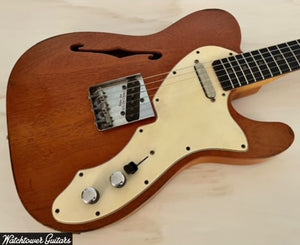 Danocaster Single Cut Thinline Aged Natural