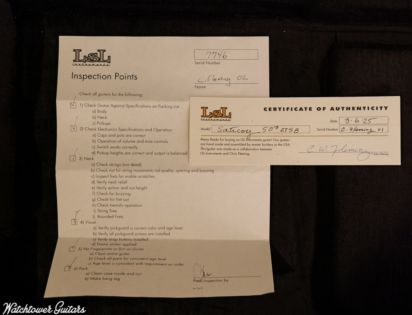 LSL Instruments Saticoy Chris Fleming Masterbuilt Two Tone Sunburst - Ariel Posen video !