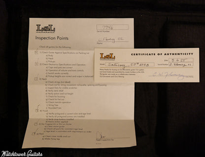 LSL Instruments Saticoy Chris Fleming Masterbuilt Two Tone Sunburst - Ariel Posen video !