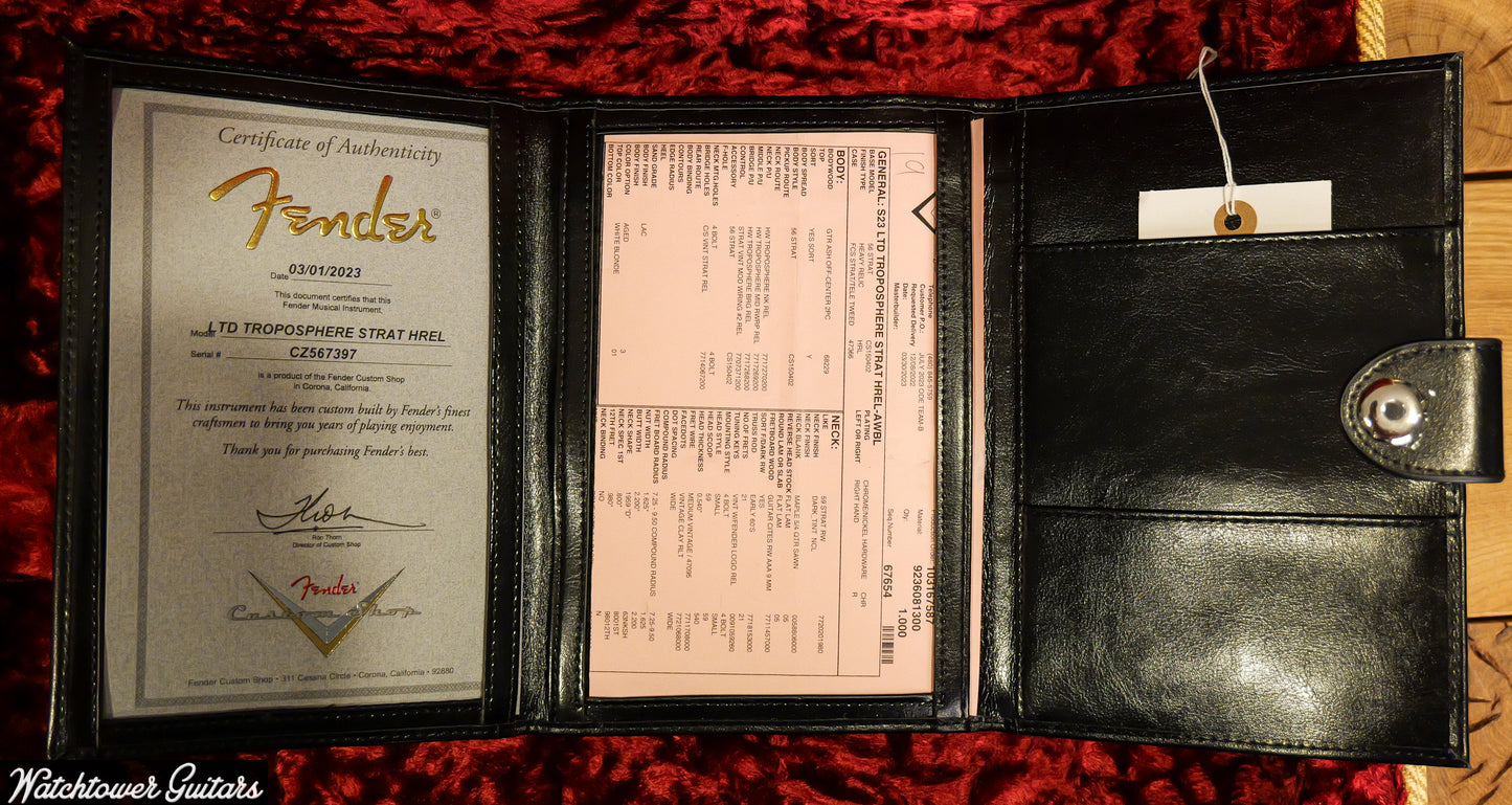 2023 Fender Limited Custom Shop Troposphere Stratocaster Aged White Blonde Relic