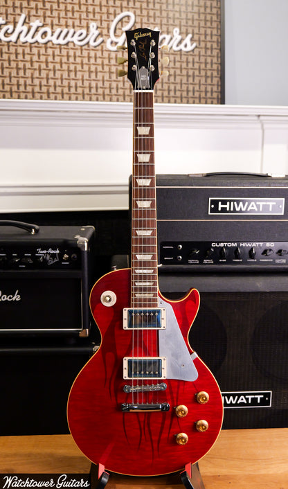 2008 Gibson Custom Shop Hot Rod 58 Les Paul Translucent Cherry Red with Ghost Flames