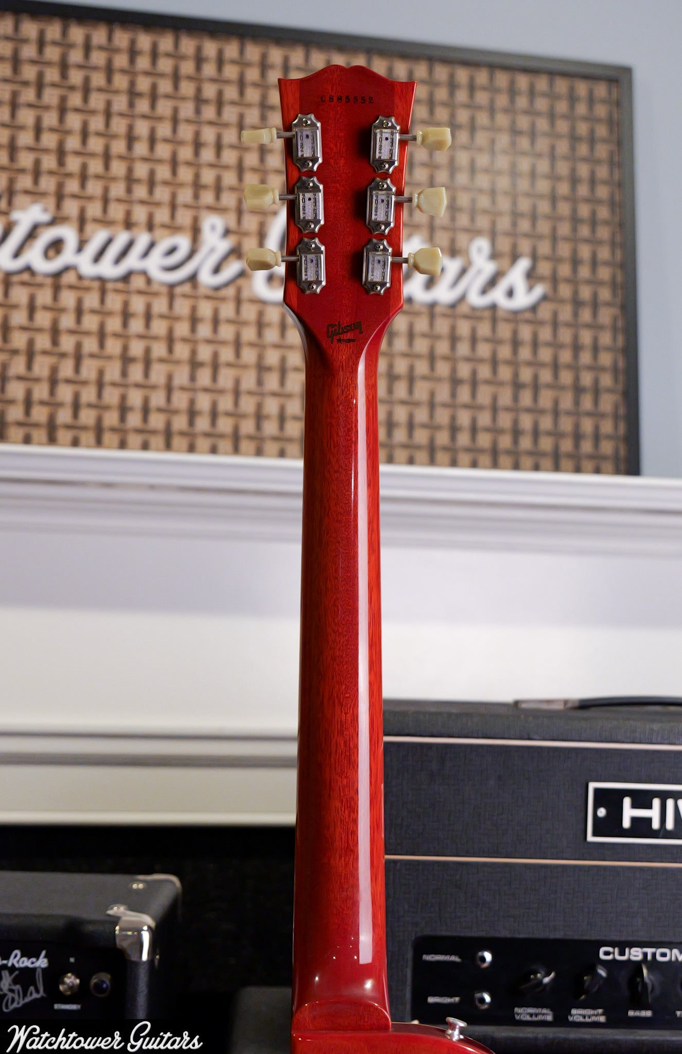 2008 Gibson Custom Shop Hot Rod 58 Les Paul Translucent Cherry Red with Ghost Flames