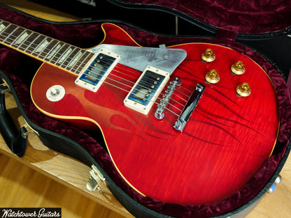 2008 Gibson Custom Shop Hot Rod 58 Les Paul Translucent Cherry Red with Ghost Flames