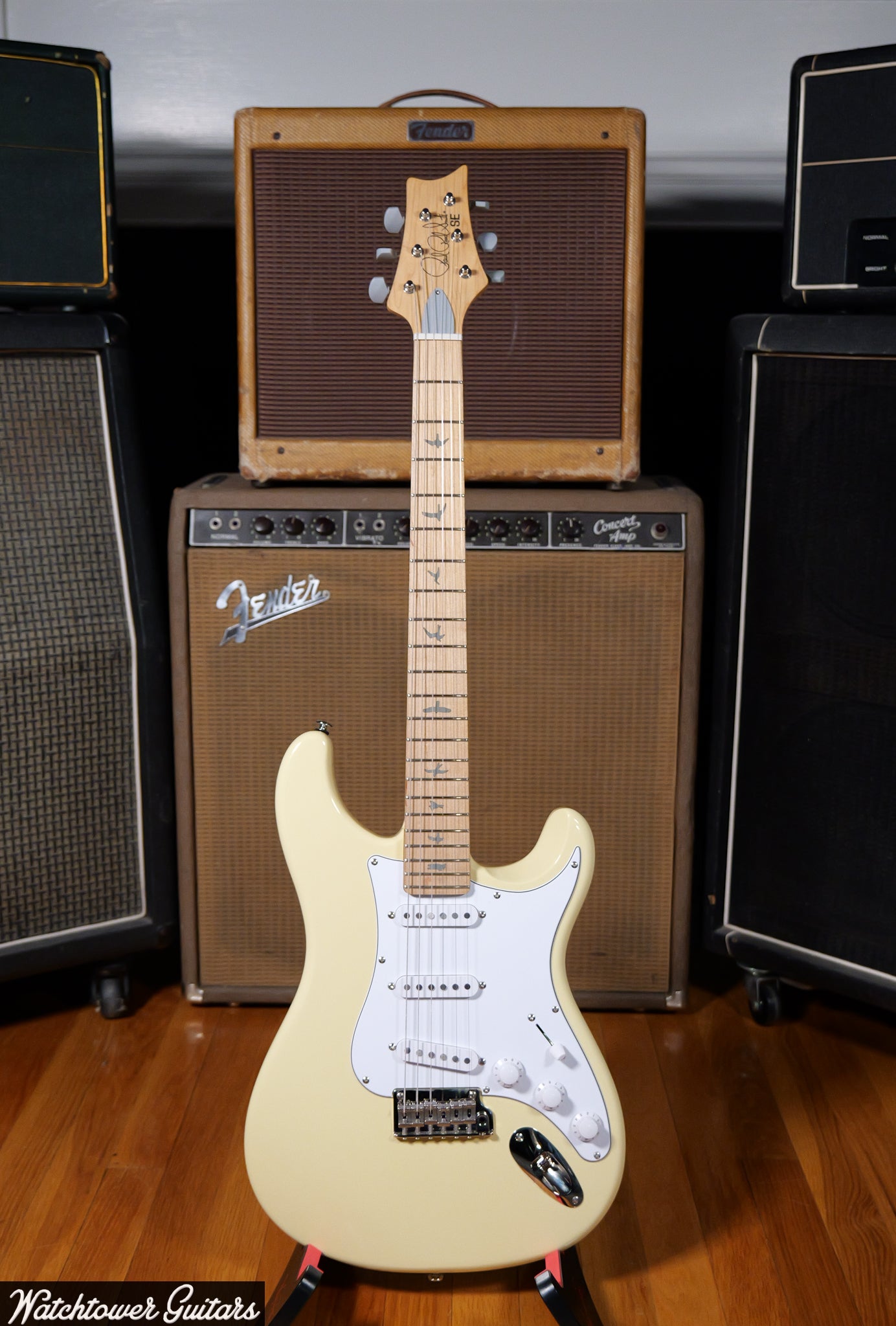 2025 Paul Reed Smith PRS John Mayer Silver Sky SE Moon White