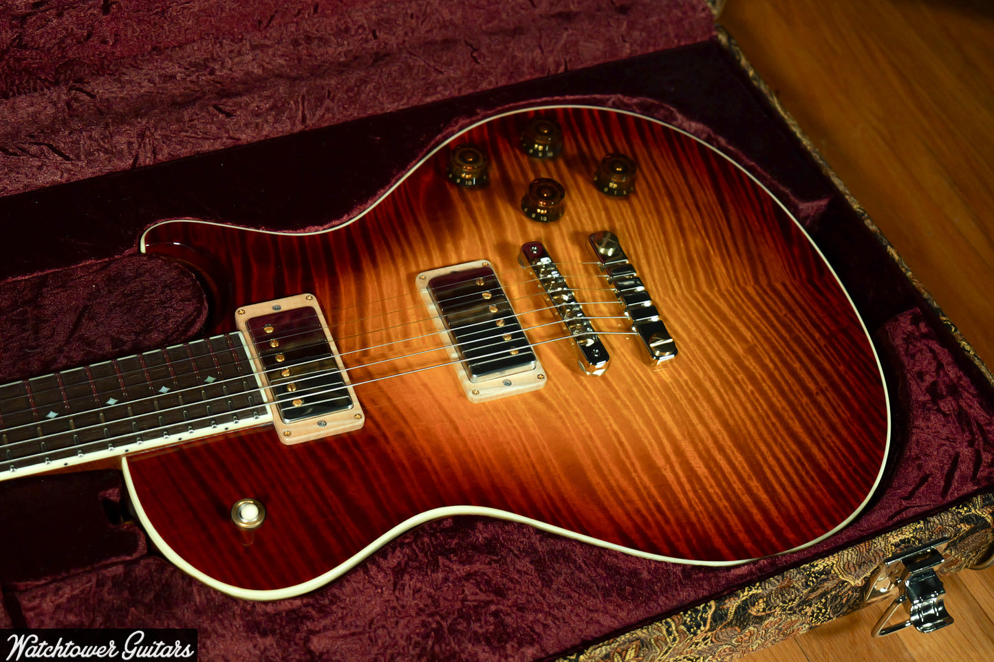 Paul Reed Smith PRS Private Stock Watchtower Run 594 Singlecut Dark Cherry Glow