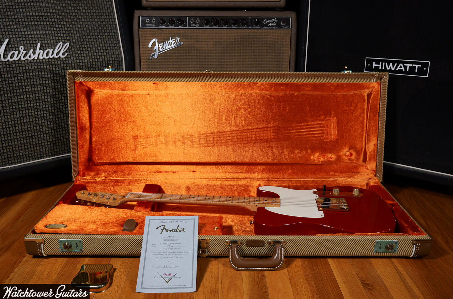 2010 Fender Esquire Custom Shop Masterbuilt by Paul Waller Dakota Red
