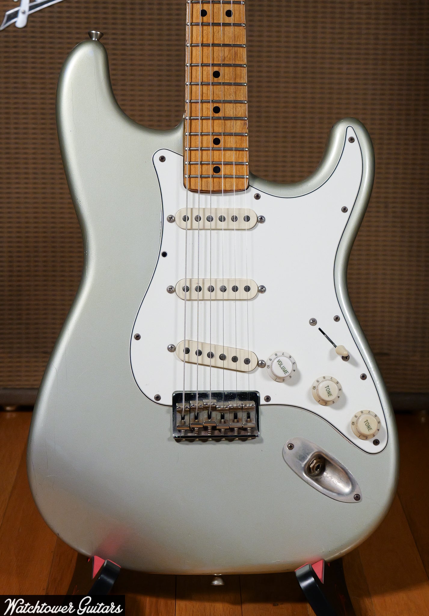 2015 Danocaster Double Cut Hardtail Inca Silver
