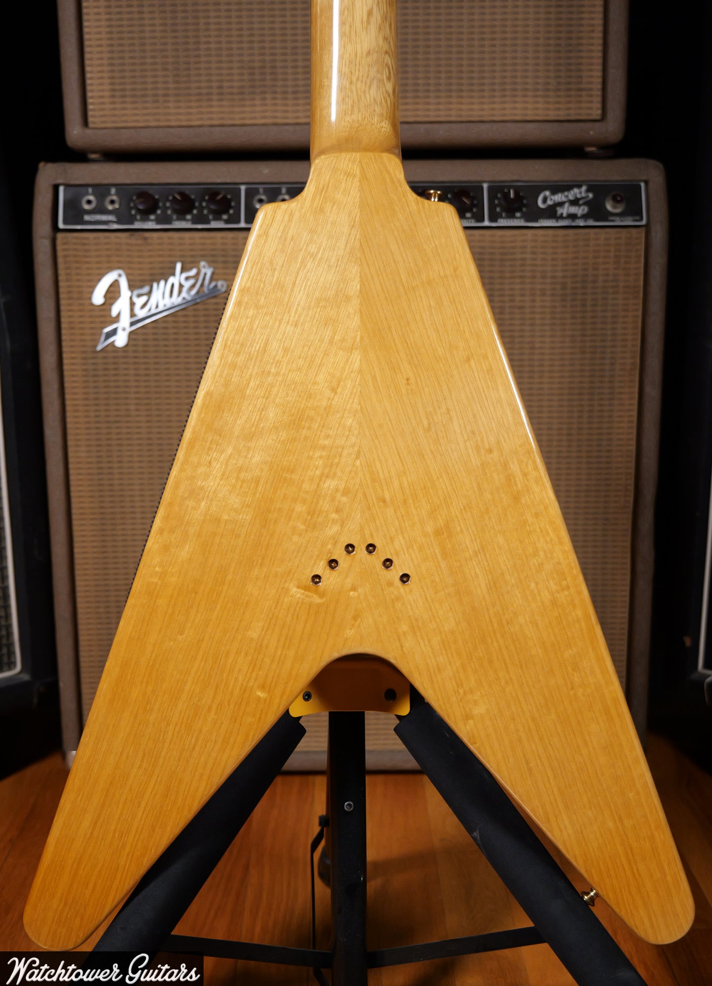 2022 Gibson 1958 Flying V Korina (White Pickguard)