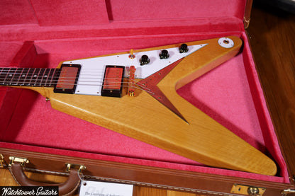 2022 Gibson 1958 Flying V Korina (White Pickguard)