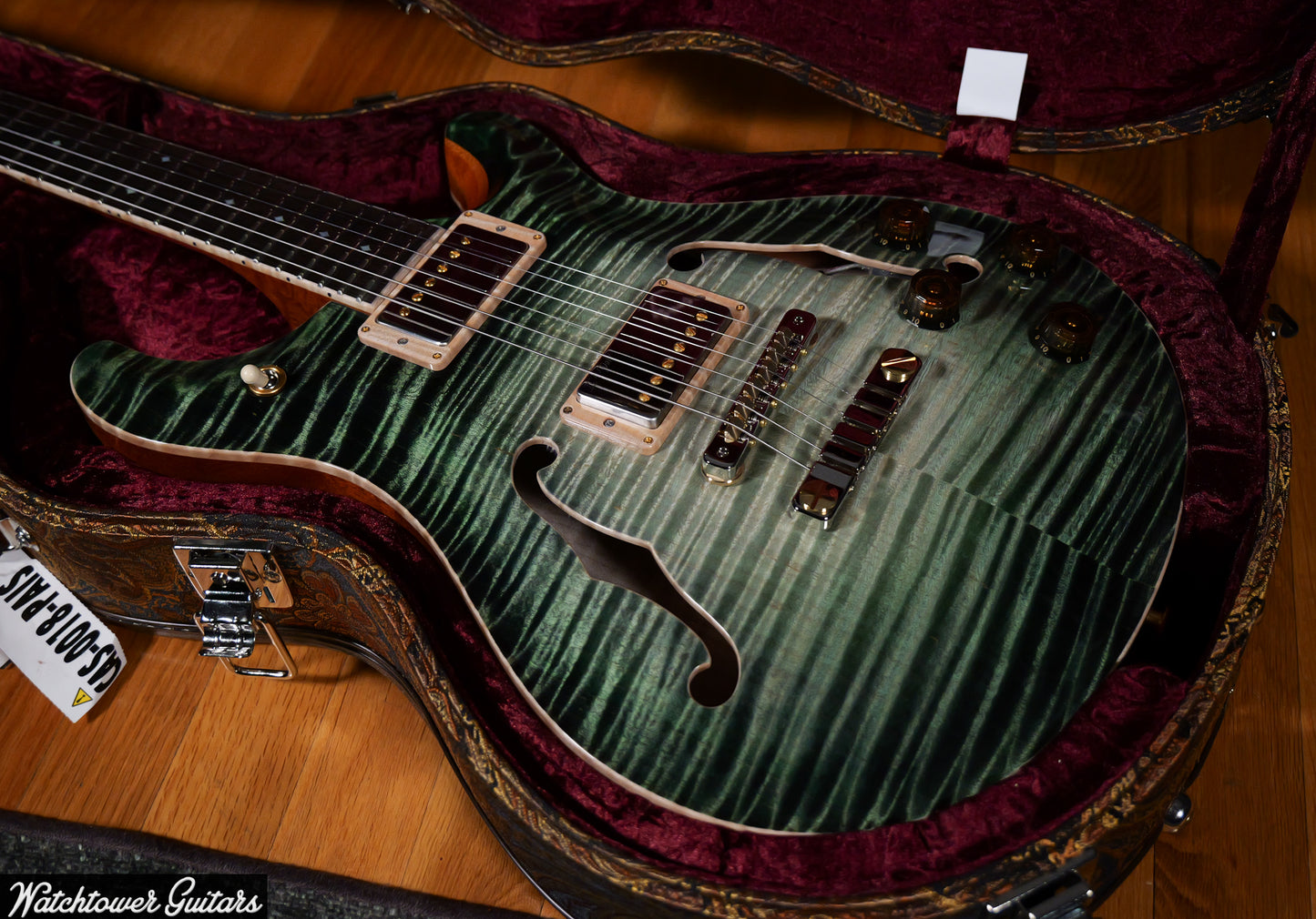 Paul Reed Smith PRS Private Stock Watchtower Run 594 Hollowbody II Sage Glow
