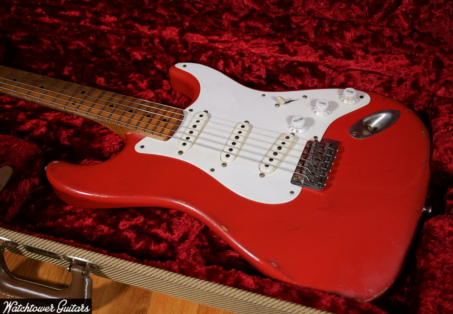 2015 Danocaster Double Cut Fiesta Red