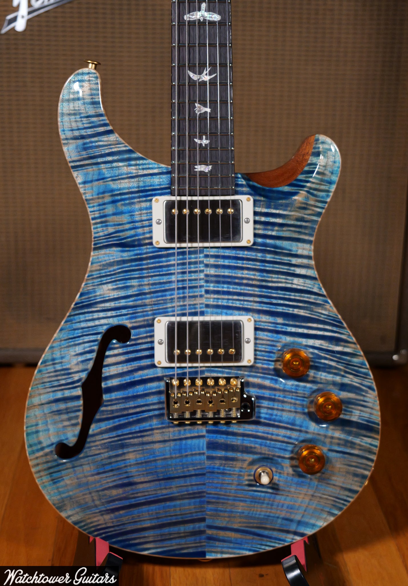 Paul Reed Smith PRS Semi Hollow 10 Top DGT Faded Blue Jean