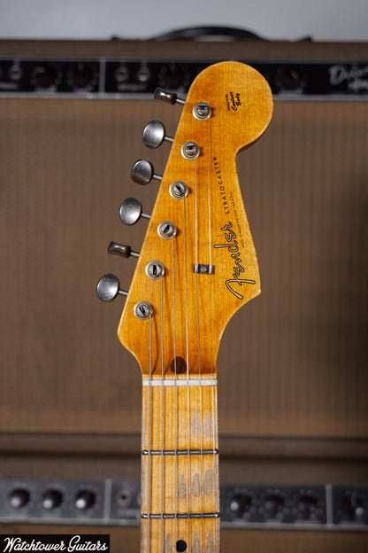 2020 Fender Custom Shop Limited Dual Mag '55 Stratocaster Super Faded Aged Sherwood Green Journeyman Relic