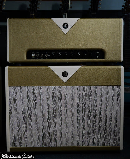 Divided by 13 Butch Walker Signature BW 1969 Head & 2x12F Speaker Cabinet *Custom Color* Gold/White